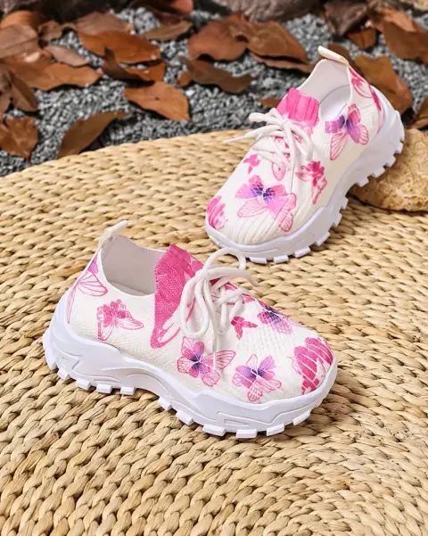 Sneakers za Kamba zenye Michoro ya Maua