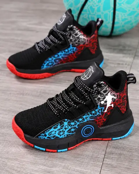 Sneakers Ndefu za Michezo zenye Michoro