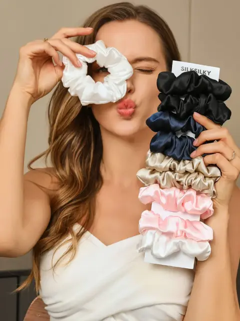 Seti ya Scrunchies Kubwa za Nywele
