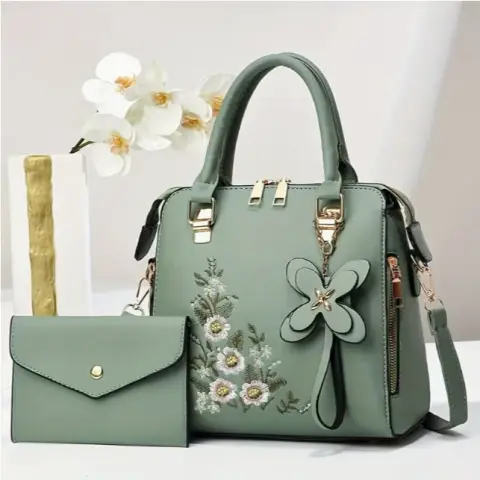 Structured Handbag and Purse Set