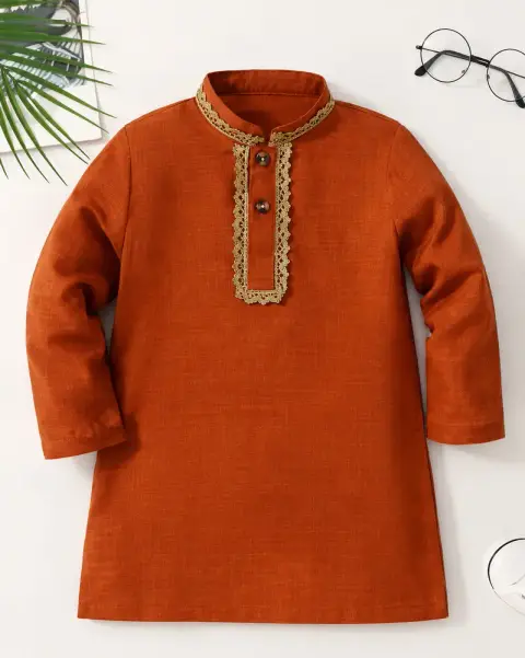Kurta yenye Mapambo Mbele